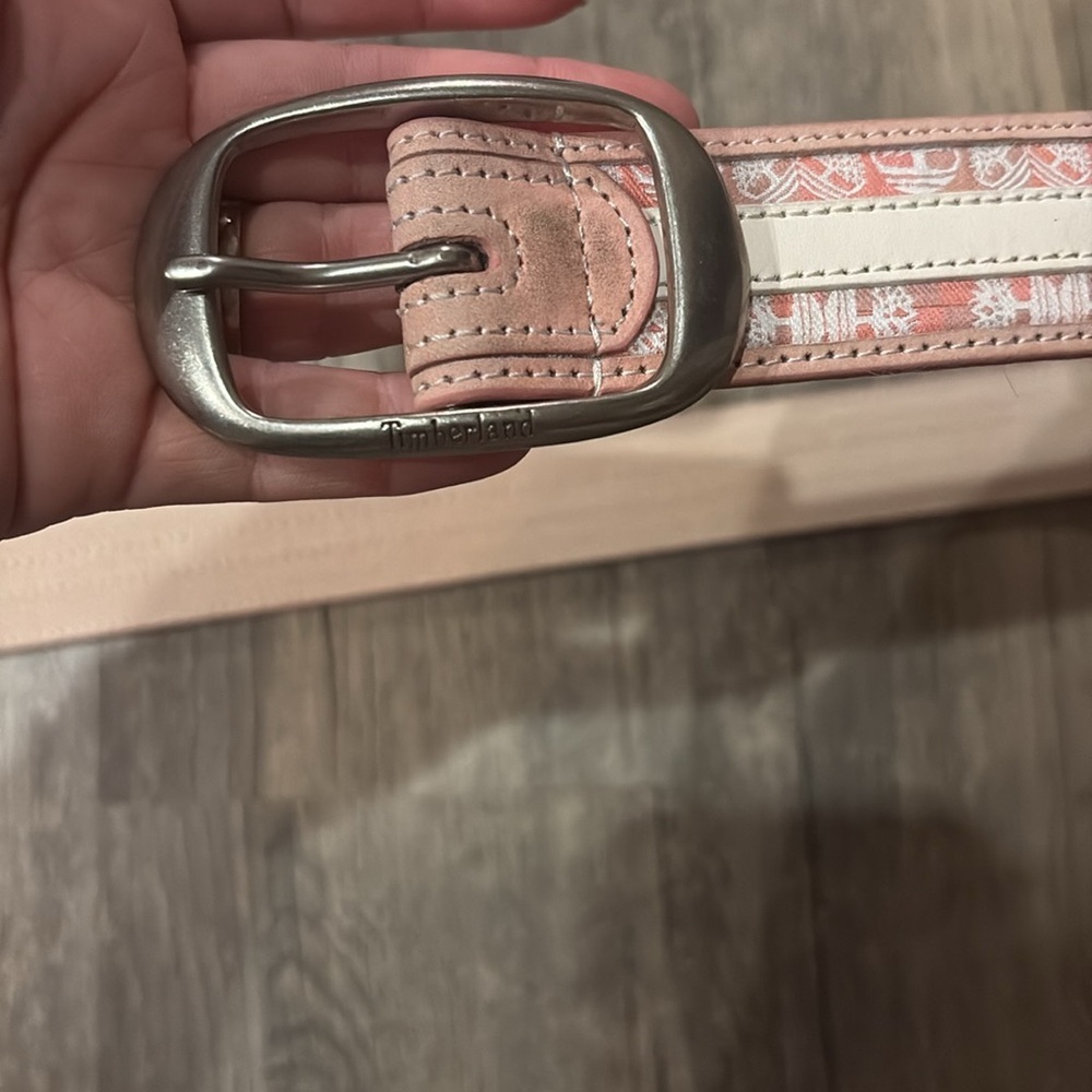 Y2K pink timberland belt - woman’s small - Picture 3 of 7